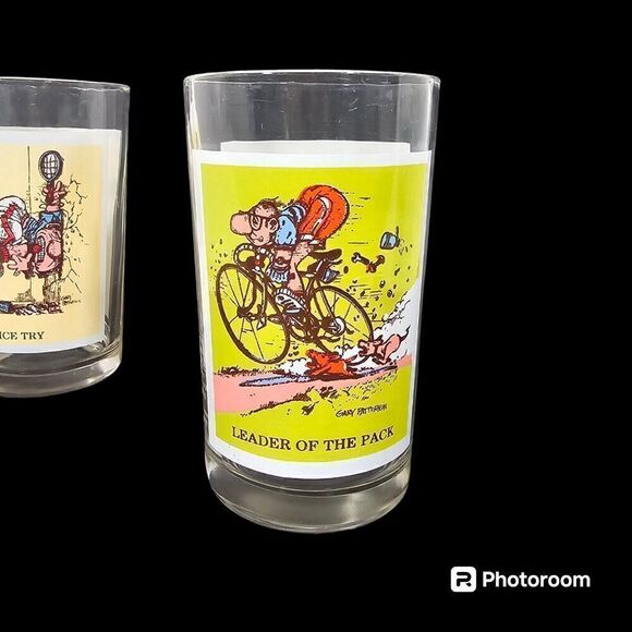 Pepsi Vtg 70s Sport Collector Series Drinking Glasses Gary Patterson Set Of 3 - Picture 4 of 10